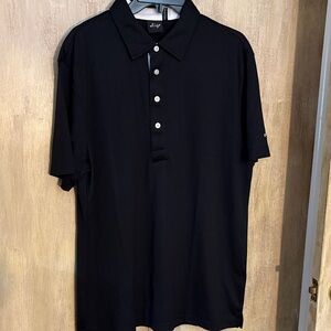 Sligo Men’s Black Short-Sleeve Golf Shirt Large